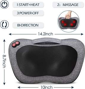 2025 nouveau intelligent compresse Vibration soulagement de la douleur mousse à mémoire soutien du cou cervical chaleur Massage oreiller Relaxation traiter coussin coussin - Product Image 3