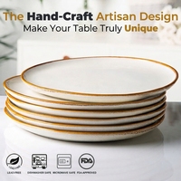 EKA OEM/ODM Fournisseur chinois d'assiette en céramique Assiettes de restaurant en céramique Assiette ronde de service en porcelaine colorée