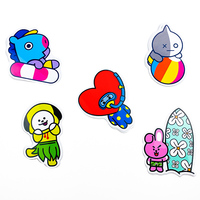Pegatinas de Vinilo Personalizadas a Todo Color, Adhesivas, Resistentes al Agua, con Laminado Brillante y Logotipo Troquelado