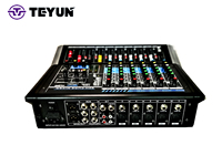 Console de mixage audio numérique professionnelle 6 canaux TEYUN E6, équipement de scène