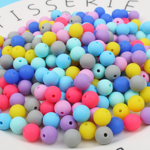 Round Candy Color New <b>Minnie</b> <b>Mouse</b> Shape Baby Teething <b>Toy</b> Pacifier Chain Accessories DIY Loose Beads Silicone - Product Image 6