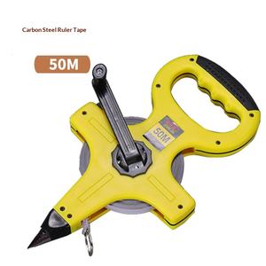 Ruban à mesurer en acier auto-enroulant de 50 m, 30 m, 100 m, métrique, construction, ingénierie, cadre en acier, règle manuelle, coque en plastique - Product Image 2