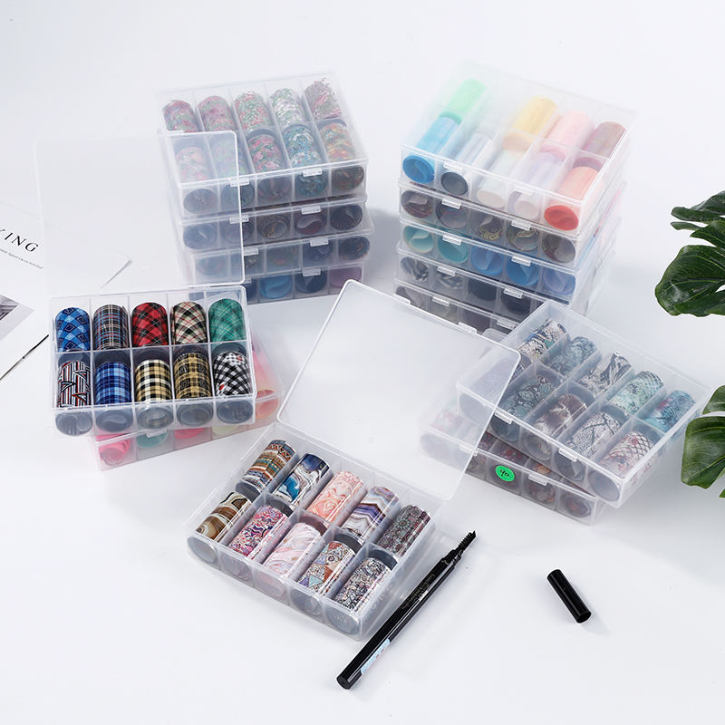 2022 Factory Oem Pink Transfer Foil Nail Sticker Luxury Brand Logo Foil Nail Art Designer Wholesale Nail Sticker Words Letters 