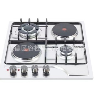 Estufa de gas empotrada KITCHEN Multi Burner de 600x510 mm con superficie de vidrio templado negro. - Product Image 2