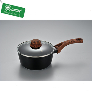 HAOTIAN OEM Luxus <span class=keywords><strong>Reton</strong></span> Serie Kochgeschirr Set 3 Stück Aluminium Antihaft mit Silikon und Metall Großhandels preis - Product Image 5