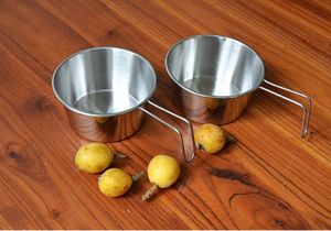 Taza Sierra SM07 SB101 de acero inoxidable para exteriores, tazón para acampar con asa plegable. - Product Image 4