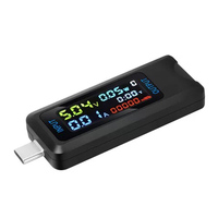 Voltmètre numérique multifonctionnel USB Type-C, testeur de capacité à affichage numérique, détecteur de puissance mobile