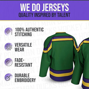 厂家价格高品质网眼定制升华刺绣曲棍球运动衫 - Product Image 2