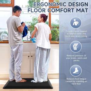 Tapis de cuisine anti-fatigue personnalisé avec logo, imperméable, antidérapant, confortable pour hôtel et <span class=keywords><strong>restaurant</strong></span> - Product Image 5