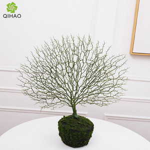Rama de Pavo Real Artificial, Árbol de Coral con Puntos Rojos, Negros, Verdes, Azules y Blancos, Decoración para el Hogar, Planta de Plástico Realista QH-48154 - Product Image 4