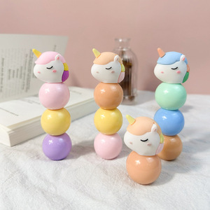 Marcadores Creativos <span class=keywords><strong>Unicornio</strong></span> Transfronterizos, 3 Colores, No Borrables, para Oficina y Escuela, Venta al por Mayor, Estilo Ins, Súper Lindos - Product Image 4