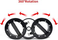 Máquina rotadora multifuncional ajustable de resistencia de 18 libras, empuñaduras giratorias de 360 grados, entrenador de muñecas eléctricas para manos y antebrazos