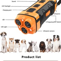 Répulsif à ultrasons pour chiens, en plastique et silicone, portable, anti-aboiement, portée 10 m, pour l'entraînement des chiens en extérieur - Vente flash