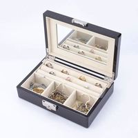 Caja de Música de Madera para Joyas, Caja de Joyería de Madera Vintage, Caja de Joyería de Madera Roja