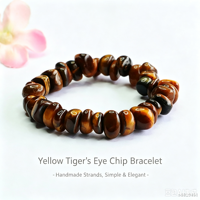 Bracelets en pierres précieuses naturelles irrégulières en gros, améthyste, œil de tigre jaune, quartz rose, bracelet élastique de 18 cm, cadeau unisexe