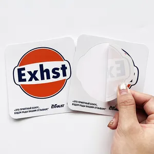 Customize Adhesive Individual Die Cut Label Vinyl Stickers Promotional Stickers With Advertising information