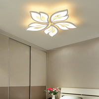 Lampe de plafond pour salon KangDuo, moderne et minimaliste, LED blanc froid, en fer et acrylique, en forme de fleur, IP44, 220V, usage domestique, garantie 3 ans