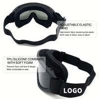 Lunettes de sécurité personnalisées Yijia, lunettes de protection transparentes, anti-buée, paintball, lunettes de sécurité tactiques industrielles, sangle réglable