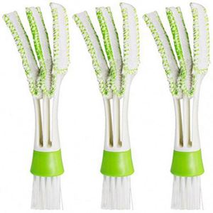 MHK20 Small Hot Sale Double Head Eco-Friendly Plastic Handle Nylon Bristles Car Air Conditioner Vent Slit Cleaner <b>Brush</b> <b>Window</b> - Product Image 3
