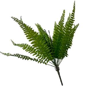 Arbustes artificiels de <span class=keywords><strong>feuillage</strong></span> de fougère de Boston en plastique vert décoration de fête de ferme de bureau de jardin de maison pour l'usage d'intérieur et extérieur - Product Image 1