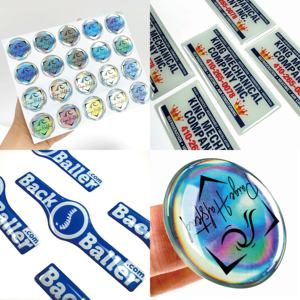 Pegatinas de Resina 3D en Relieve de Alta Calidad, Adhesivos Personalizados Resistentes al Agua con Transferencia UV para Botellas, Tazas y Regalos - Product Image 4