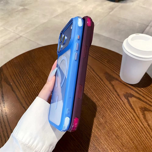 เคสใสแข็งแบบ PC ด้านหลัง TPU ขอบกันกระแทก สำหรับ iPhone 18 16 15 14 13 Pro Max, เคสโทรศัพท์ iPhone 17 หรูหราแบบแม่เหล็ก - Product Image 5