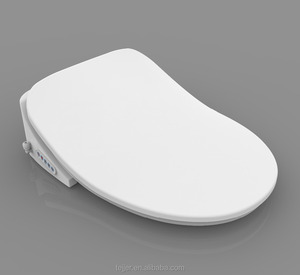 Siège de toilette électronique massant avec bidet intégré, forme allongée - Product Image 4