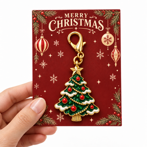 Factory Wholesale Personalized Cute enamel Keychain Custom metal 3D Design Logo Waterproof gold-plated Christmas keychain - Product Image 4