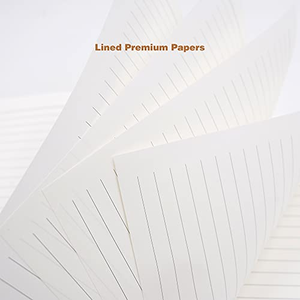 Carnet épais personnalisé en cuir PU avec 200 feuilles, carnet A4 imperméable à lignes horizontales, journal pour les études - Product Image 3