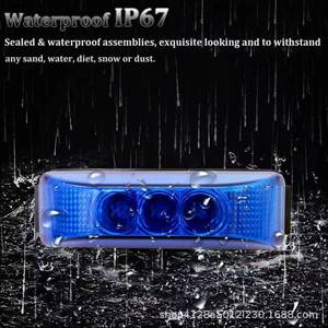 Feu latéral LED 3 LED vert en plastique pour camion et remorque, pour modernisation et mise à niveau - Product Image 4
