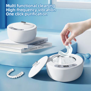 เครื่องทำความสะอาดฟันปลอมแบบอัลตราโซนิคขนาดเล็กพกพาได้มีที่จับเวลา - Product Image 2
