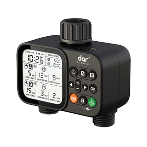 Programmateur d'arrosage extérieur en plastique avec retardateur de pluie, système d'arrosage automatique pour tuyau d'arrosage, pelouse, <span class=keywords><strong>piscine</strong></span> et 2 prises - Product Image 4