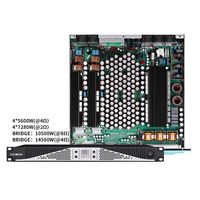 DA435 4 Kanallı Profesyonel Dijital Güç Amplifikatörü 1U 4x7280W 2Ω Yüksek Güçlü Subwoofer Amfisi 14560W 4Ω Köprü Modu