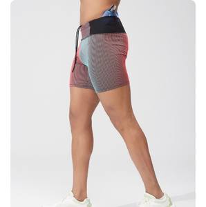 Celana Pendek Lari Kompresi Pria dengan Pakaian Dalam 2 in 1 Celana Olahraga Aktif untuk Gym, Latihan, Cepat Kering, Ketat - Product Image 4