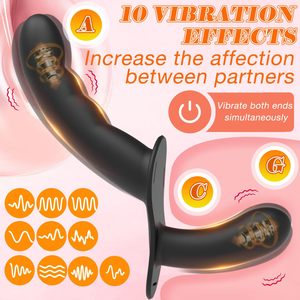 Remote Control G-Spot Clitoral Stimulation Female Sex Toys Adjustable <strong>Harness</strong> Double-Ended Strap on <strong>Wearable</strong> Vibrator for Women - Product Image 2