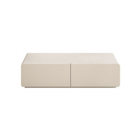 Table basse rectangulaire moderne pour les petits espaces de vie. Armoire de salon de luxe avec finition véritable effet cuit.