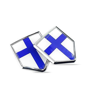 Pins de Solapa con la Bandera Nacional de Finlandia, Insignias Cruzadas de Esmalte Duro y Suave al por Mayor, Recuerdo Turístico Nórdico Escandinavo, Imán Personalizado - Product Image 3