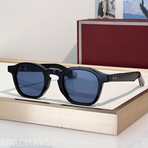 JMM ZEPHIRIN 44-25-146 Lunettes de soleil de haute qualité pour hommes et femmes, lunettes de soleil de créateur, style punk classique, luxe, acétate, UV400, avec boîte - Product Image 6