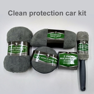 <span class=keywords><strong>Kit</strong></span> de <span class=keywords><strong>limpieza</strong></span> de coches Suministros de lavado Toalla de microfibra Detalles Cepillo de rueda Combinación de esponja de encerado Herramientas de <span class=keywords><strong>limpieza</strong></span> de coches para lavado de coches - Product Image 4