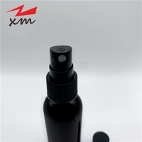 Flacon pulvérisateur à fine brume en PET noir, rechargeable, vide, en plastique, pour parfum, voyage, emballage cosmétique, vente en gros