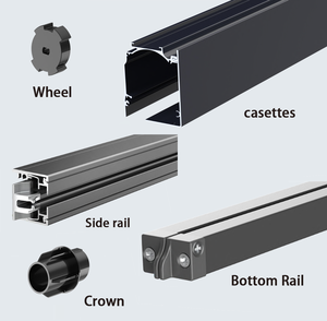 Persianas enrollables transparentes de PVC retráctiles, impermeables y resistentes al viento para exteriores, con cremallera, para patio, <span class=keywords><strong>garaje</strong></span> - Product Image 3