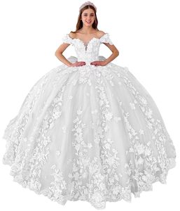 Con spalle scoperte rosa <span class=keywords><strong>lilla</strong></span> per feste di compleanno per ragazze Junior Vestidos De Age 15 Anos Sweet abiti 16 Quinceanera con fiocco QM656 - Product Image 4