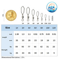 Connecteur de pêche pivotant carré personnalisé avec mousqueton, accessoires de pêche