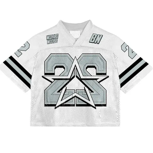 เสื้อเจอร์ซีย์ฟุตบอลอเมริกันเย็บแบบใหม่โลโก้ออกแบบได้ตามต้องการ2025 - Product Image 6