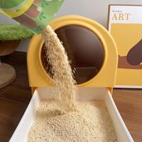 Litière pour chat en cassave blanche pure, à base végétale, agglomérante, sable naturel pour animaux de compagnie, matériau de toilette pour animaux, vente en gros
