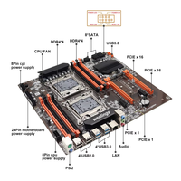 Carte mère double X99 à prix avantageux, DDR4 LGA 2011-3, processeur double X99, ordinateur de bureau de jeu, carte mère double X99