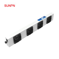 Système de souffleur ionisant ESD intelligent SUNPN avec surveillance en temps réel RS485 LoRa, ventilateur multiple suspendu pour salle blanche et ligne d'assemblage