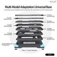 WYLIE K31 Gabarit de rebillage de couche intermédiaire pour carte mère iPhone X-17 Pro Max, Plateforme de rebillage BGA pour couche intermédiaire
