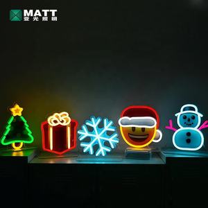 Enseigne lumineuse LED en forme de visage avec des yeux en forme de cœur, USB, pour table, décoration murale pour la maison, les fêtes, la chambre des enfants - Product Image 4