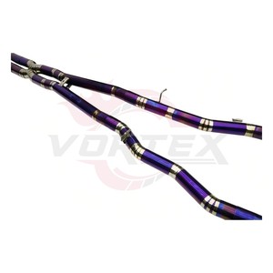 ท่อไอเสีย Vortex Titanium Catback สำหรับ BMW M5 G90 S68 4.4T V8 Hybrid สีม่วงเบิร์นบลู ปลายท่อแบบ Quad พร้อมท่อ X-Pipe ปี 2024-2026 เชื่อมด้วยเทคนิค TIG - Product Image 3